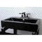 Kingston Brass NS4640DKL 4" Centerset Bathroom Faucet, Black Stainless Steel NS4640DKL - alternate 4